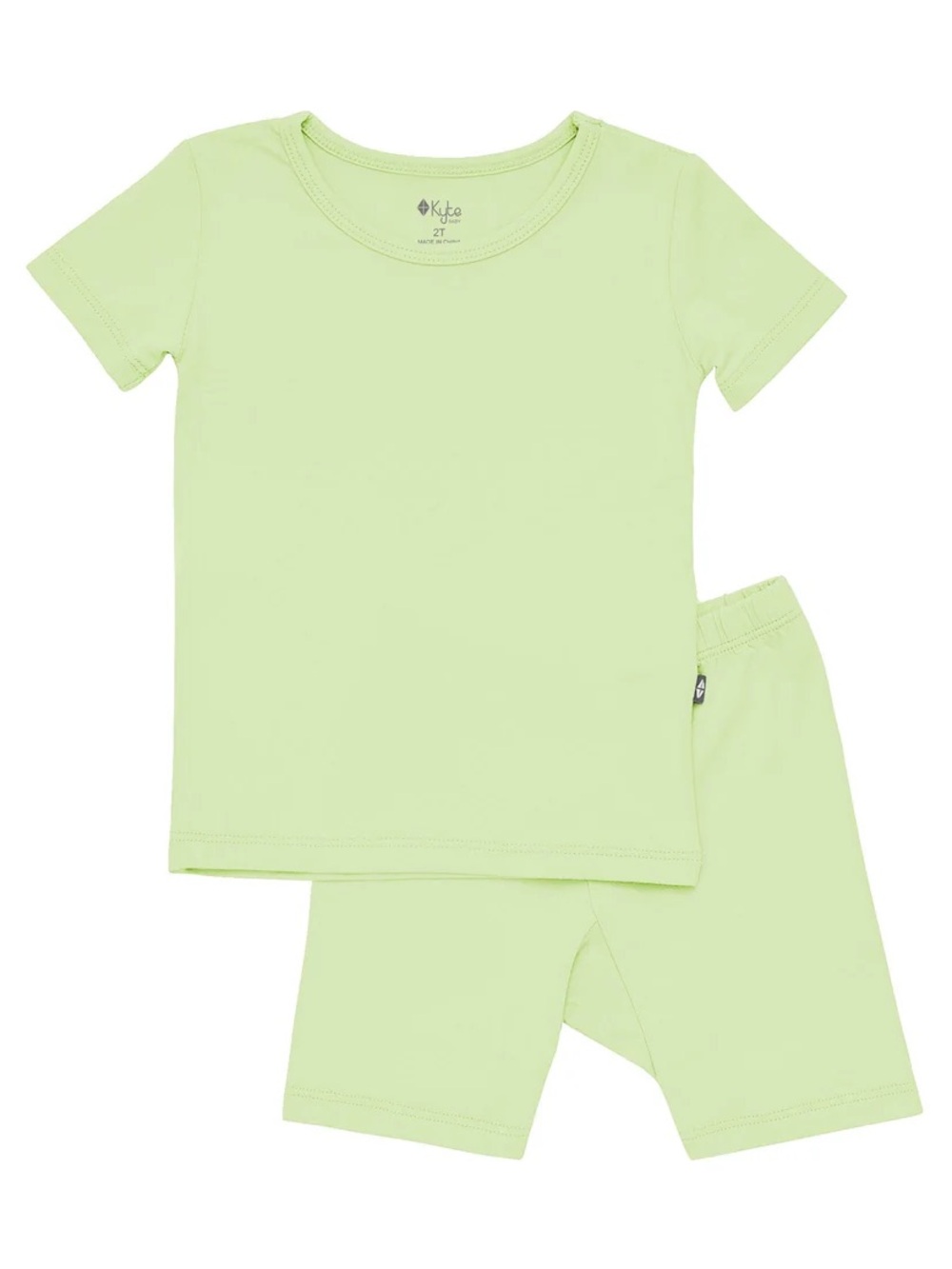 Kyte BABY Short Sleeve Pajama Set in Light Green